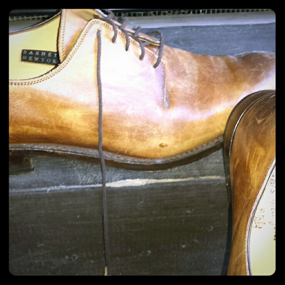 Calzoleria Harris hand made brown leather shoes